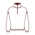 Pull col quart zip