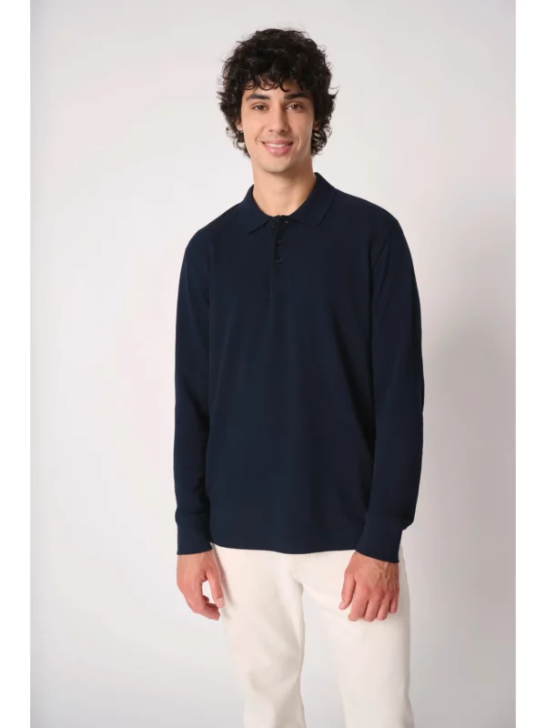 Polo piqué LSL homme
