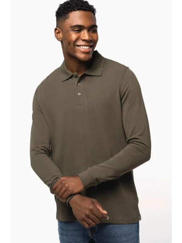 Polo manches longues homme