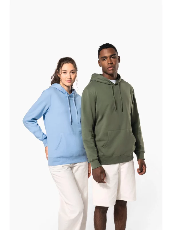 Sweat-shirt recyclé à capuche unisexe