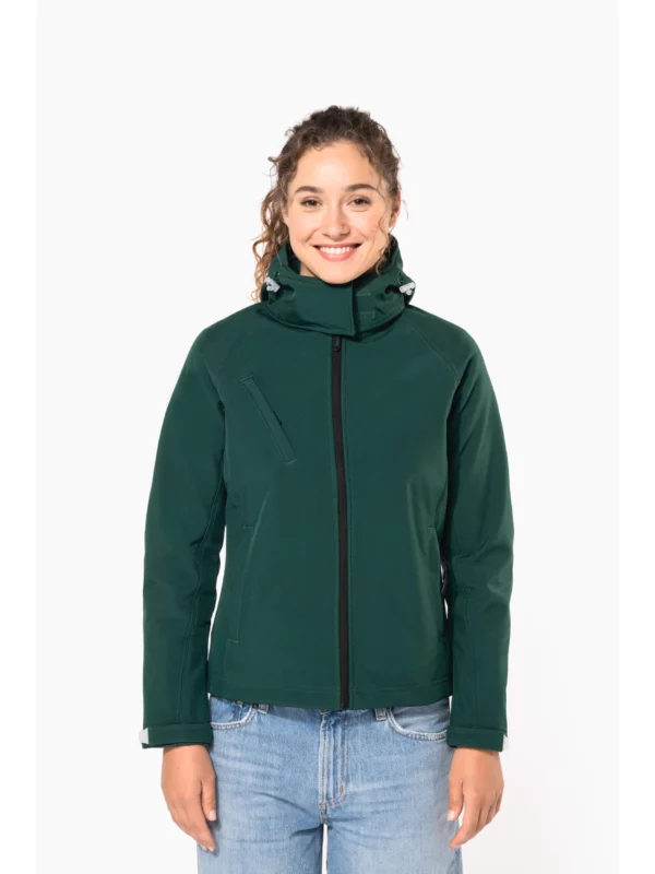 Veste softshell à capuche amovible femme
