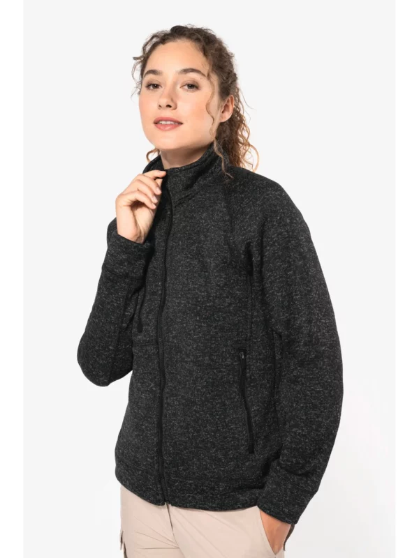 Veste zippée chinée femme
