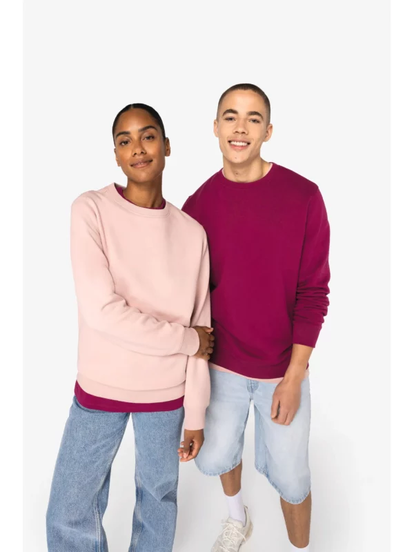 Sweat-shirt écoresponsable à col rond unisexe