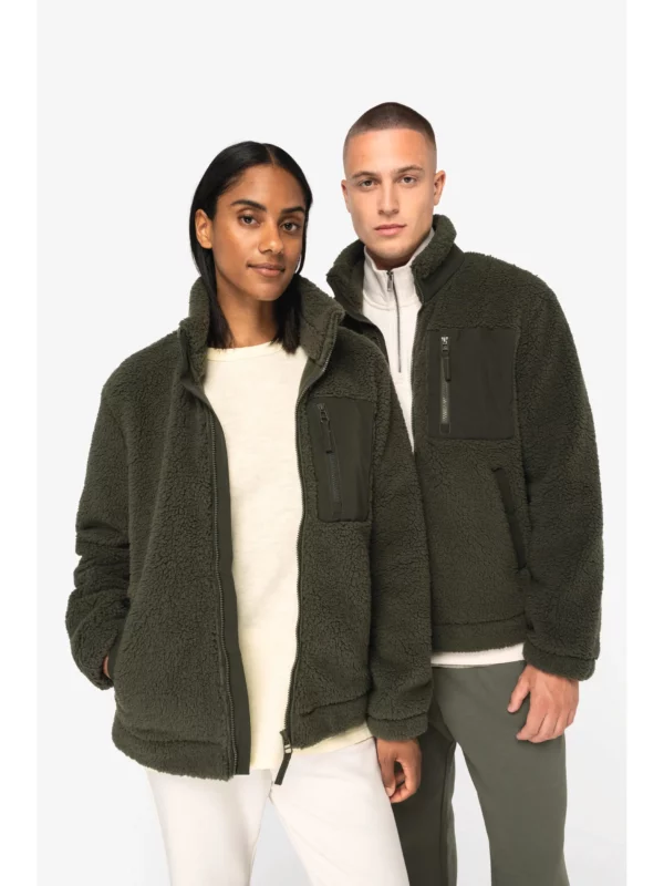 Veste écoresponsable en sherpa unisexe