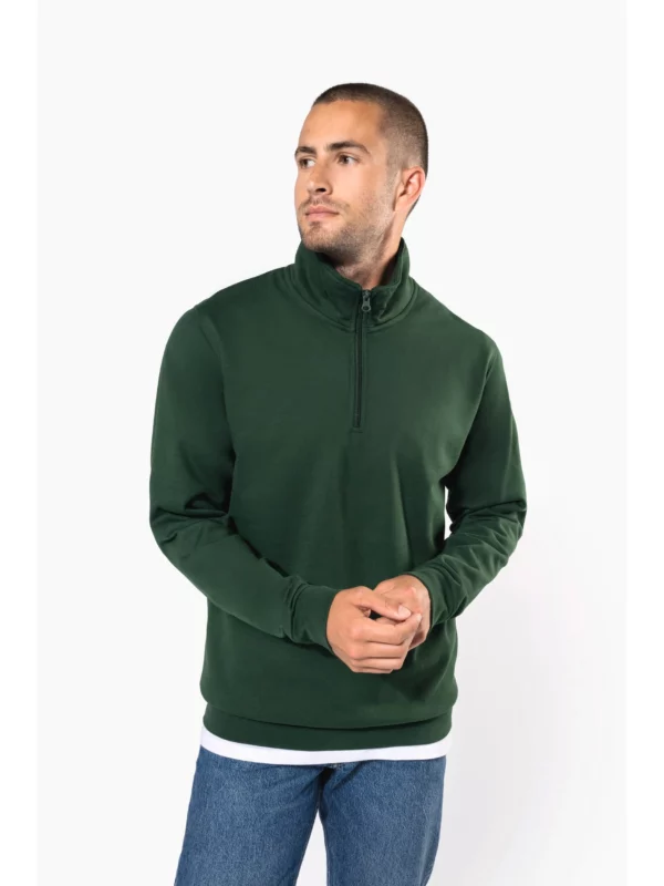 Sweat-shirt col zippé homme