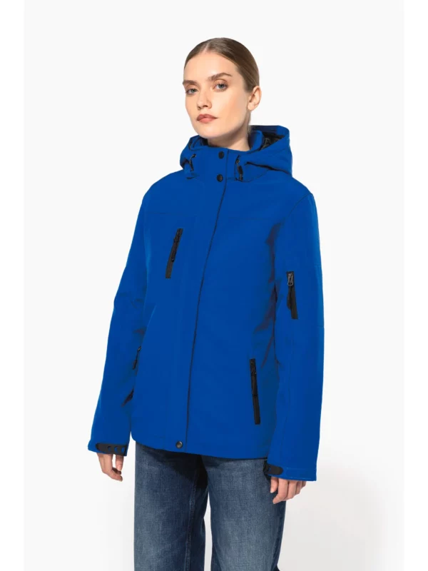 Parka softshell doublée capuche femme