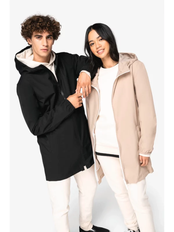 Veste écoresponsable imperméable unisexe
