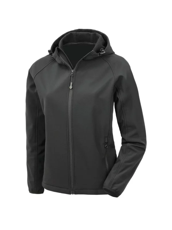 Veste softshell recyclée 3 couches à capuche femme