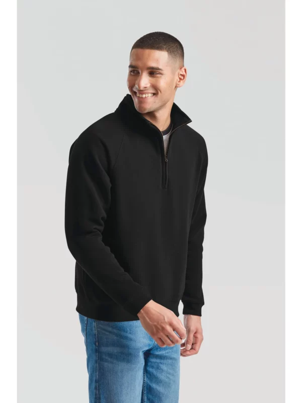 Sweat-shirt col zippé Premium (62-032-0)